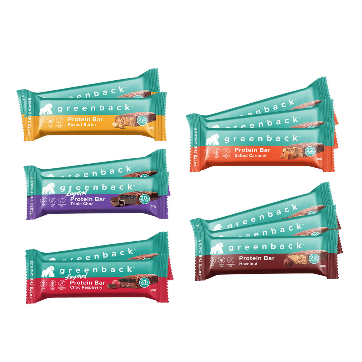 Plant-Based Protein Bar Mixed Tray 50g x 12pk