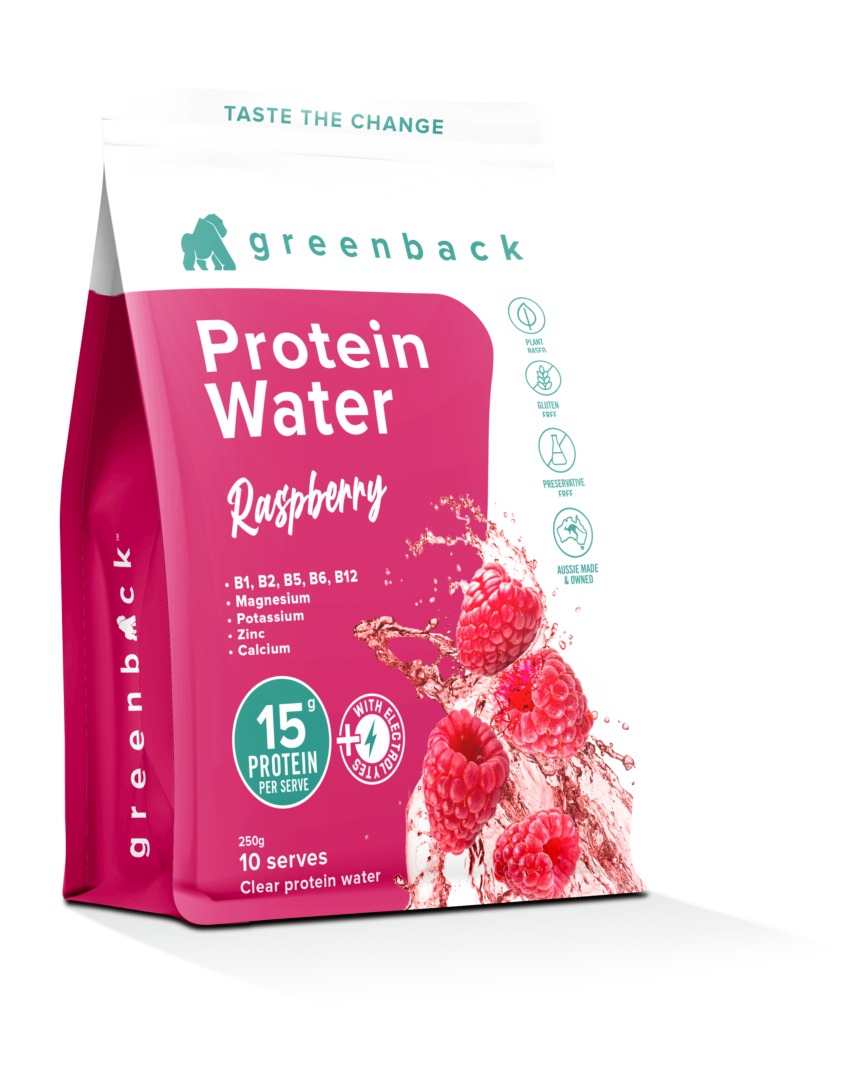 Raspberry Protein Water 250g