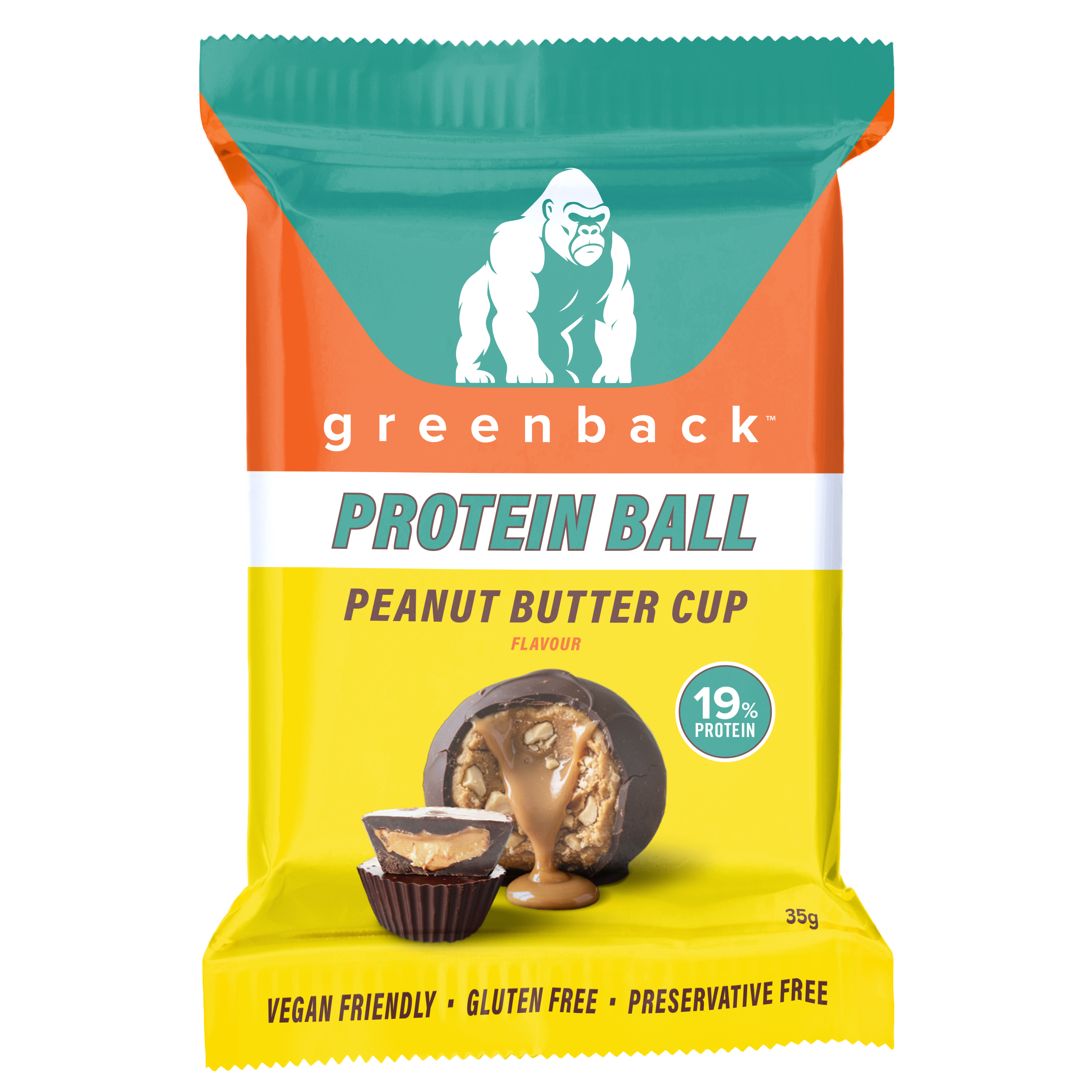 Peanut Butter Cup Protein Ball 35g (10 Pack)