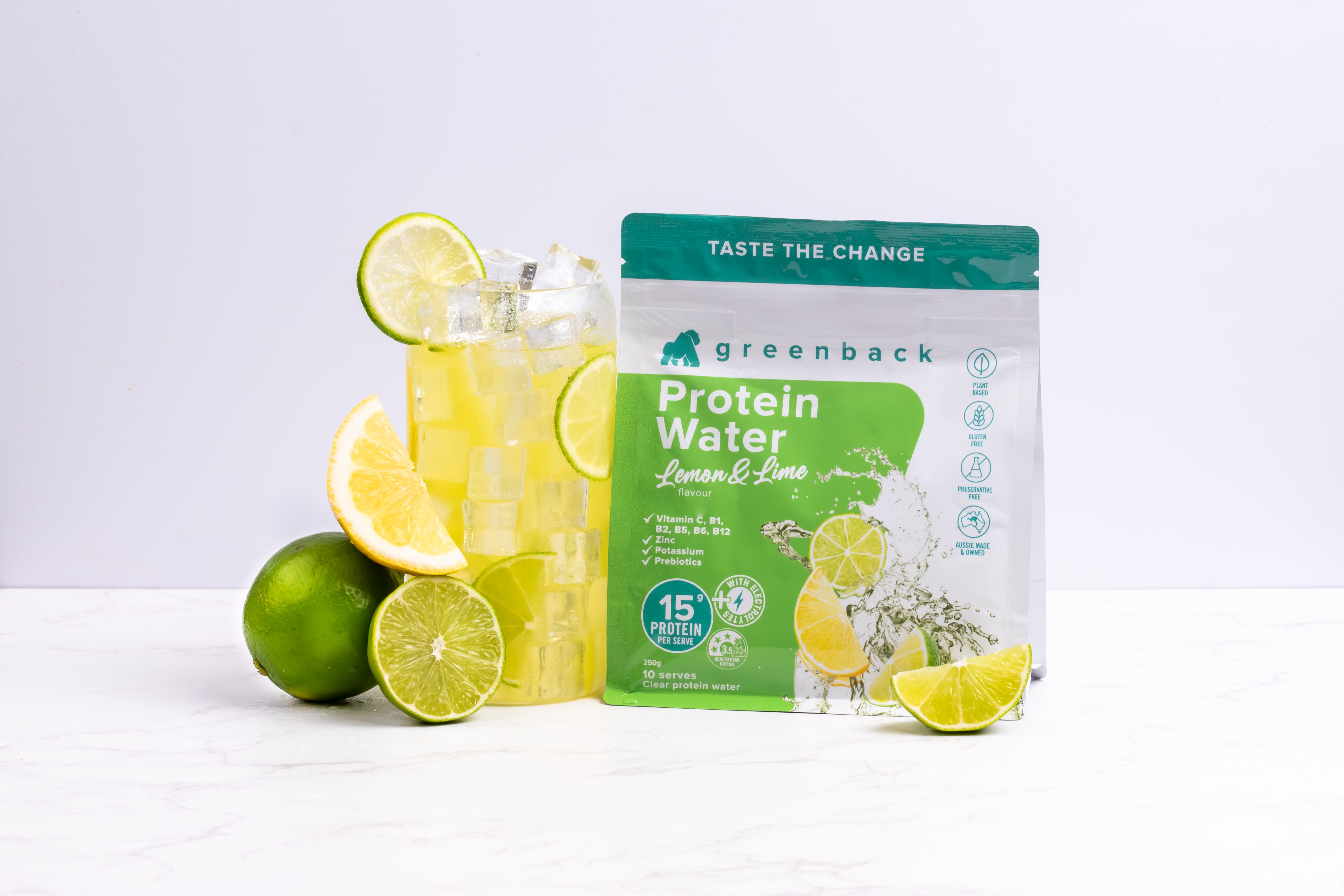 Lemon & Lime Protein Water 250g