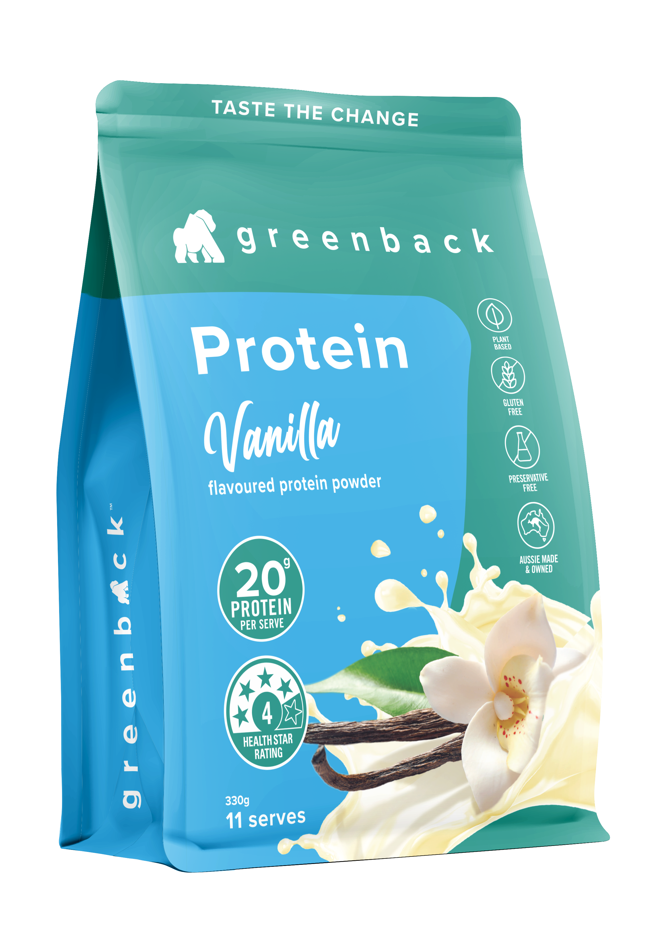 Plant-Based Vanilla Protein Powder 330g