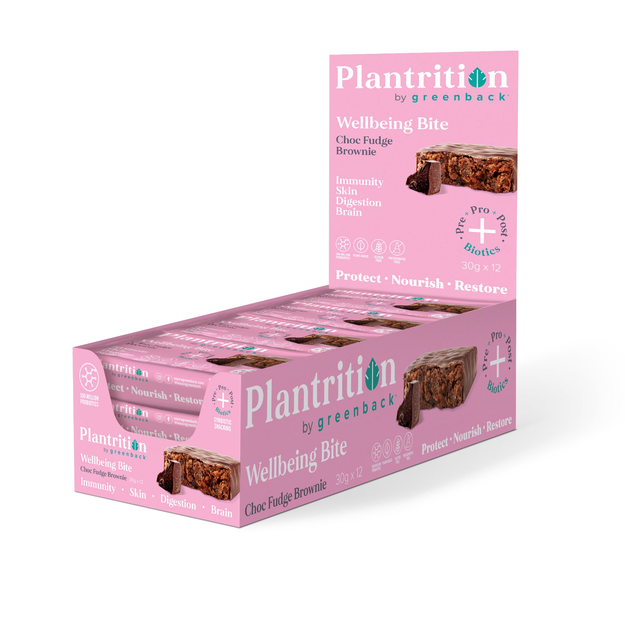 Plantrition Wellbeing Bite: Choc Fudge Brownie