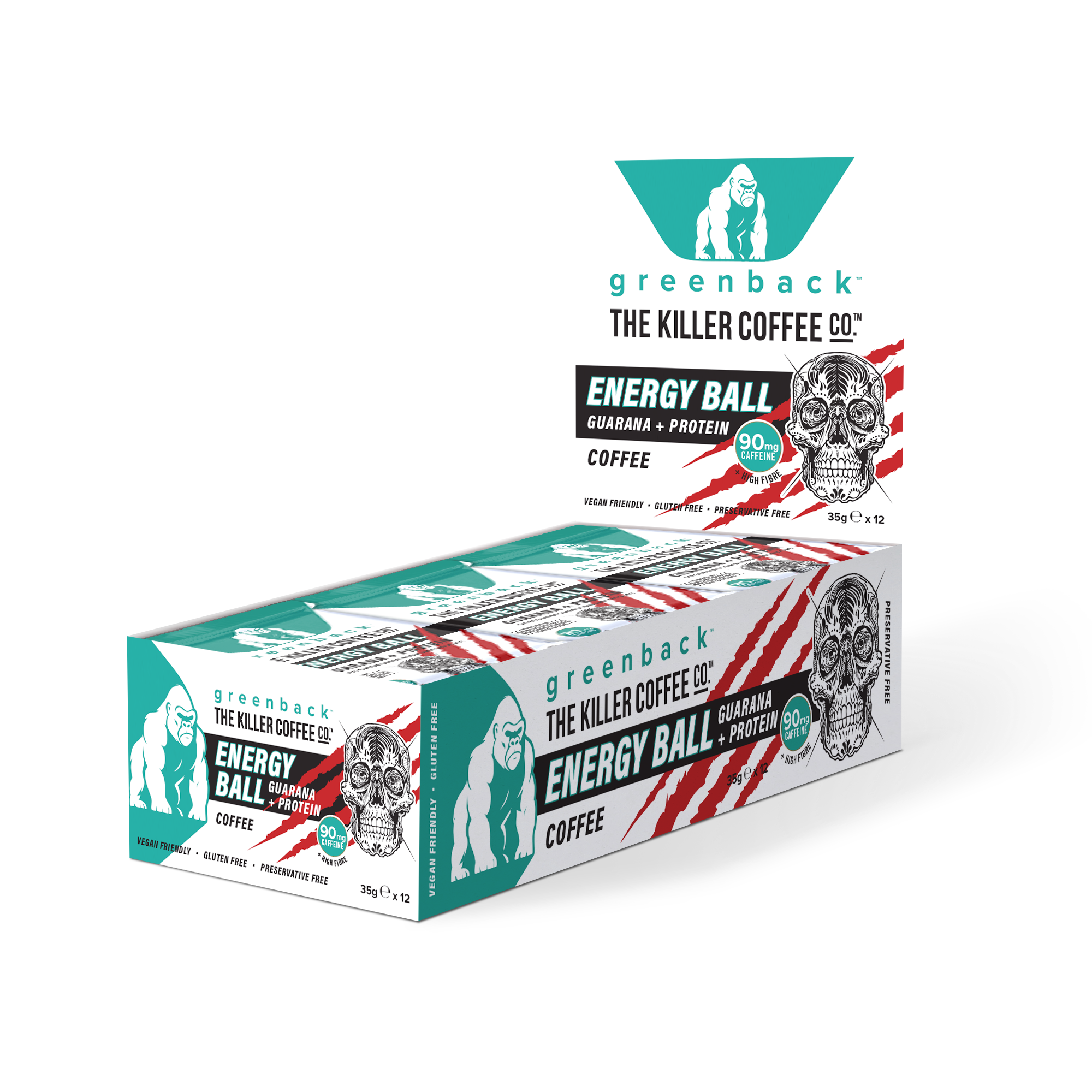 Plant-Based Killer Coffee Energy Ball 35g x 10pk